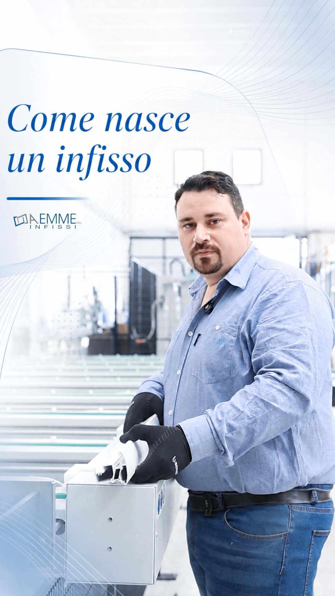 Copertina del Reel realizzato per Aemme Infissi